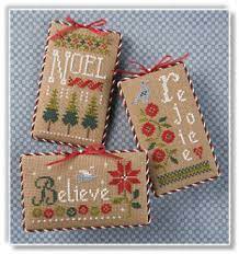 You can choose between three once the gift is opened, the gift tag will look great on the christmas tree as an ornament. Lizzie Kate S105 Christmas Ornaments Cross Stitch Patterns