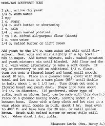 Lovefeast Buns Love Feast Moravian Cookbook