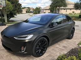 Tesla Model X Black Satin Gold Dust Vinyl Wrap With Carbon Fiber Accents On Chrome And All 6 Seat Backs Imgur Tesla Model X Tesla Model Tesla Car