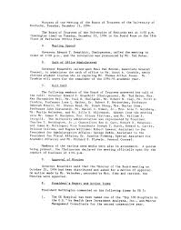 Minutes of the University of Kentucky Board of Trustees, 1994-10-dec13.