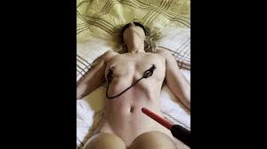 Electric Shock to Pussy and Clamped Nipples