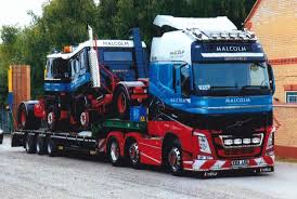 Col Photo W H Malcolm Volvo Fh Artic Low Loader Trailer Kx14 Lko Notapplicable Volvo Volvo Trucks Trucks