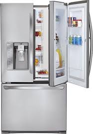 How Cool Lg 30 5 Cu Ft French Door Refrigerator With Thru The Door Ice And Water French Door Refrigerator Door In Door Refrigerator Cool Things To Buy