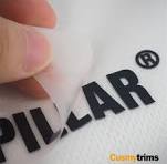 Custom raised silicone heat transfer logo labels for apparel