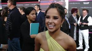Becky g plays the yellow power ranger in the upcoming filmcredit: Powerrangers Premiere Becky G Trini Yellow Ranger Youtube