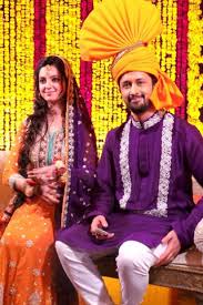 Image result for mehndi couple dresses