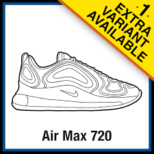 Nike jordan sneakers coloring page 13. Nike Air Max 720 Sneaker Coloring Pages Kicksart