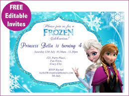 30 letterhead design in word. Frozen Free Printable Invitations Templates Free Frozen Invitations Frozen Party Invitations Frozen Birthday Invitations