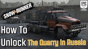 List of maps available in snowrunner and its dlcs. Snowrunner How To Unlock The Quarry Map In Russia Youtube