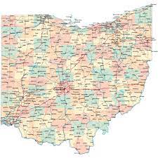 Southwest Ohio County Map Ohio Road Map - Oh Road Map - Ohio Roads And Highways