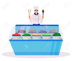 They allow restaurants to feed the maximum amount of people with minimal staff. Hotel Smorgasbord Flat Color Vector Illustration Served Buffet Royalty Free Cliparts Vectors And Stock Illustration Image 137934884
