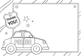 Add text, photos, & design online. Thank You Police Coloring Page Thank You Cards From Kids Police Officer Crafts Fun Activities For Preschoolers