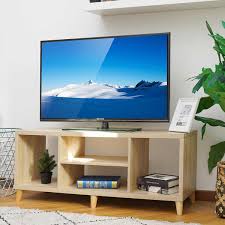 Maybe you would like to learn more about one of these? Buy 57 Portable Detachable Tv Stand Cabinet Console With 4 Open Layers For Living Room White Wood Black Table Us Shipping Online In Maldives 4000696150945