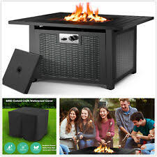 Bali outdoors wood burning fire pit backyard with cooking grill, 32in, black, 24in. Propane Backyard Creations 40 Auburn Gas Fire Table 50 000 Btu H Fire Pit For Sale Online Ebay