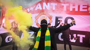 Around 200 individuals are believed to have made their way into the stadium, some carrying flares, with a corner flag being taken from the pitch and paraded outside. Re716nfpejs70m