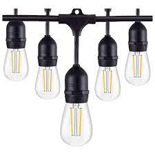 Sl101 Led Low Voltage Bistro String Lights 48 Ft Outdoor Weatherproof Kings Outdoor Lighting