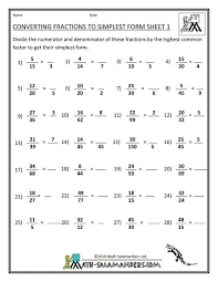 How To Simplify Fractions Simplifying Fractions Fractions Worksheets Fractions