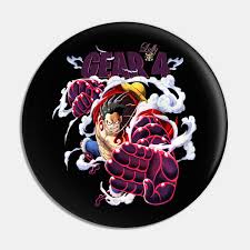 All rights go to toei. Luffy Gear 4 One Piece Pin Teepublic De
