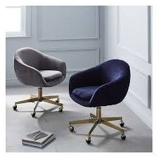 west elm alysfemme office chair navy 319 liked on polyvore featuring home furniture cha upholstered office chair swivel office chair home office chairs