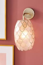 Phillipa Capiz Sconce In 2020 Faceted Lamp Lamp Bases Sconces