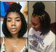 Black And Blonde Faux Locs Bob Faux Locs Bob Faux Locs Hairstyles Natural Hair Styles Hair Styles