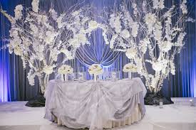 Winter Wedding Bridal Stage Decor Sweetheart Table Decor For Bride And Groom Winter Wedding Table Wedding Themes Winter Sweetheart Table Wedding