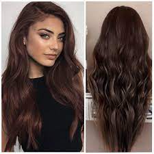 They tend to be dry and dull. Women Big Wave Long Curly Hair High Temperature Silk Synthetic Wigs Chocolate Dark Brown Wig Wish