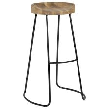 Atelier Griffintown Wood Seat And Metal Counter Stool Bar Counter Stools Dining Room Atelier Boucla Metal Counter Stools Metal Bar Stools Iron Bar Stools