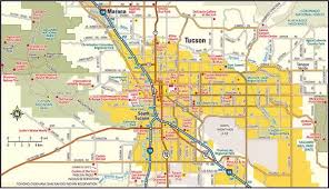 Declarative Printable Map Of Tucson Az Garza S Blog