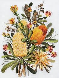 Counted cross stitch versus stamped cross stitch is the age old question. Country Threads Cross X Stitch Pattern Graph Banksias Ct