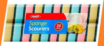 400 To 2 Sponge Cleaning Dish Washing Catering Scourer Scouring Pad Kitchen Uk Sponge Cleaning Cleaning Dishes Scourer