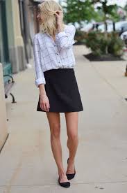 Black A Line Mini Skirt Black A Line Mini Skirt For Fall Miniskirt Falloutfit Preppystyle A Line Skirt Outfits Black A Line Skirt Fall Fashion Skirts