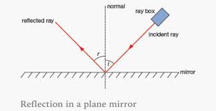 Reflection In A Plane Mirror Mirror Reflection Gcse Physics Aqa
