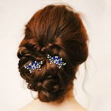 Buy one, get one 50% off. Buy Casdre Pearl Bride Wedding Hair Pins Silver Blue Crystal Bridal Hair Accessories Rhinestone Wedding Hair Piece For Women And Girls Pack Of 2 Online In Indonesia B08g116n5x