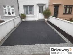 It is best to scrub the area with a deck brush or stiff broom before applying your bleach solution. How To Kill Moss On Tarmac Driveways Driveway Paving Dublin Patio Contractor Granite Patios Gravel