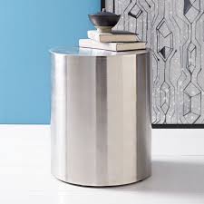 Metal Drum Side Table West Elm Drum Side Table Side Table Metal Drum