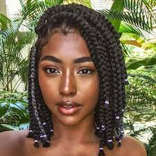 Are You Looking For A Protective Hairstyle That Is Not Only One Of The Latest Trends Bu Braids Hairstyles Pictures Short Box Braids Short Box Braids Hairstyles