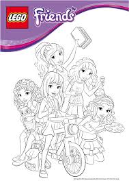 Dessin a imprimer fille bff : 48 Dessins De Coloriage Lego Friends A Imprimer