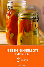 In Essig Eingelegte Paprika Rezept Rezepte Paprika Essen