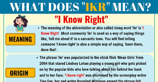 Flick in a sentence and translation of flick in english dictionary with audio pronunciation by dictionarist.com. Ikr Meaning What Does Ikr Mean And Stand For 7esl Slang Words Meant To Be Learn English For Free