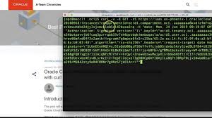 Oracle Cloud Infrastructure Api Restful Curl Commands Youtube