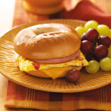 Dad S Quick Bagel Omelet Sandwich Recipe How To Make It Taste Of Home