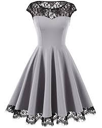 Homrain Women S Vintage 1950s Floral Lace Scoop Neck Cap Https Www Amazon Com Dp B074z79fxw Ref C Trendy Dresses Summer Fashion Dresses Cute Prom Dresses