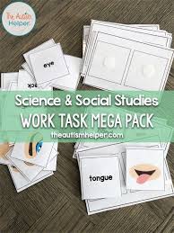 Science And Social Studies Work Task Mega Pack Fine Motor Skills Activities Homeschool Activities Special Education Autism