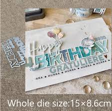 Cutting intricate designs by hand is a thing of the past thanks to our brilliant die range. Happy Birthday Metal Cutting Dies Scrapbooking Album Card Making Embossing Craft 3 25 Picclick Uk