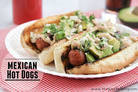 Easy Summer Dinner Mexican Hot Dog Recipe Taste And Tell Recipe Recipes Hot Dog Recipes Hot Dogs