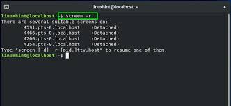 I don't want to kill this screen as i have important work and i don't want to lose it. How Do I Use The Screen Command In Centos