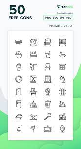 50 Free Vector Icons Of Home Living Designed By Good Ware Free Icons Png Vector Free Free Icon Packs