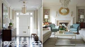 Cadet blue, a few shades lighter than the blue in the linoleum floor pattern, was added. Interior Design A Traditional Living Room With 1930s Glamour Youtube