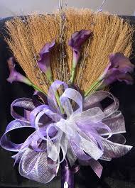 It is used to help jazz up tables, backdrops and ceilings. Pin By Tiye Ray On My Dream Wedding Wedding Broom Purple Calla Lilies Bridesmaid Flowers